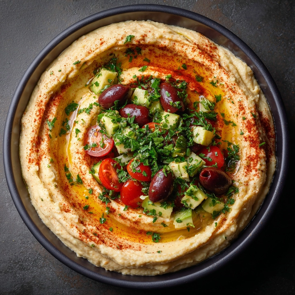 Loaded Hummus Dip Recipe - Recipe Image