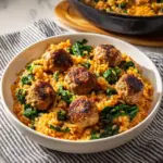 Chicken Meatballs with Risoni in Creamy Tomato Sauce Recipe
