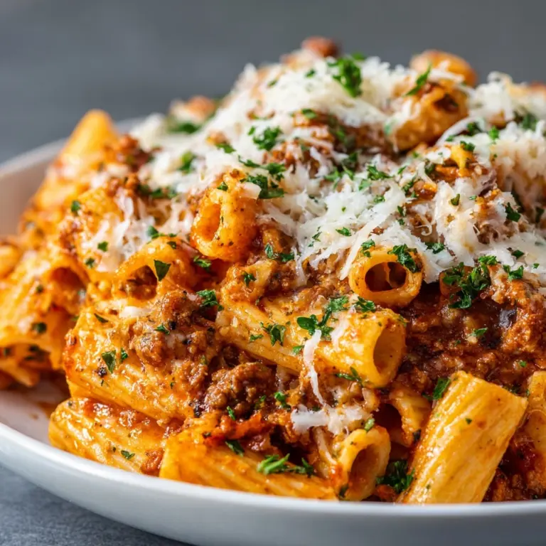 High Protein Chicken Parmesan Pasta Recipe