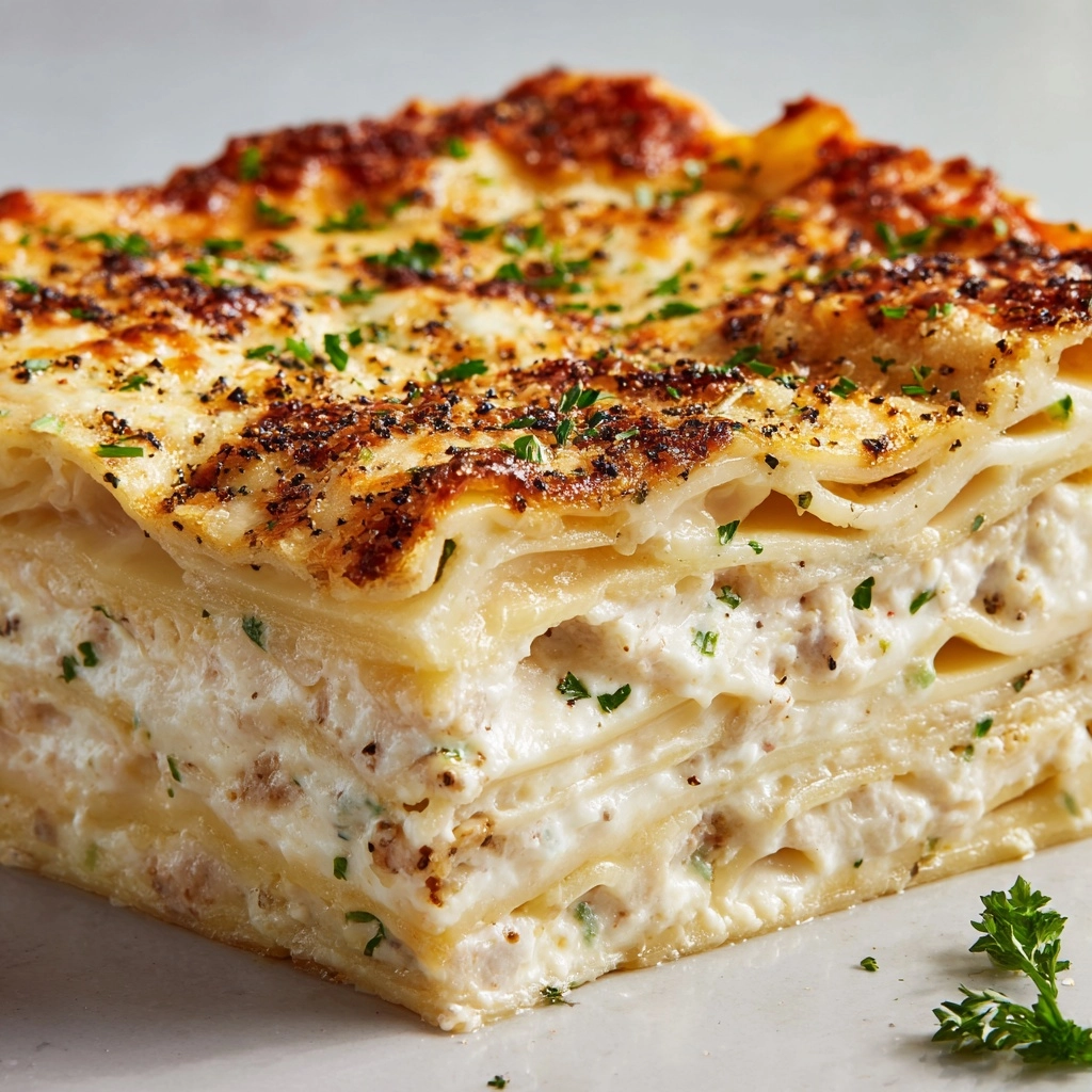 Creamy Chicken Lasagna Recipe - Recipe Image
