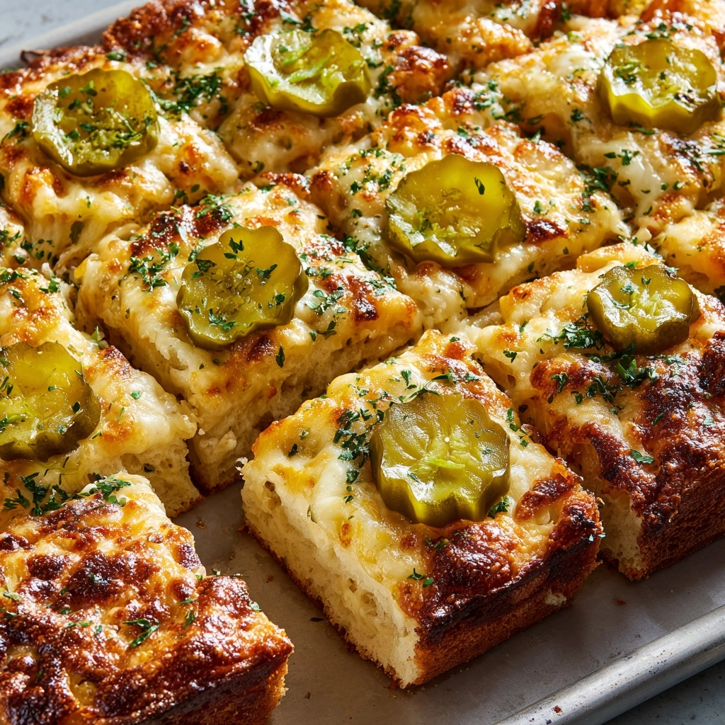 Cheesy Pickle Bread Recipe