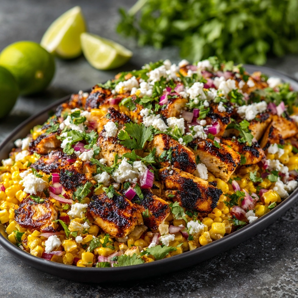 Healthy Street Corn-Inspired Chicken Salad Recipe - Recipe Image