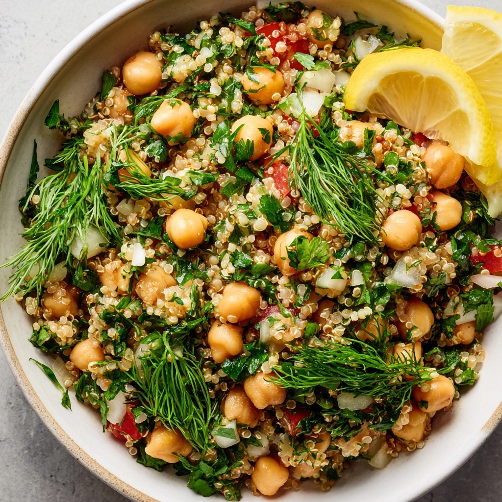 Lemon Herb Quinoa with Chickpeas Recipe