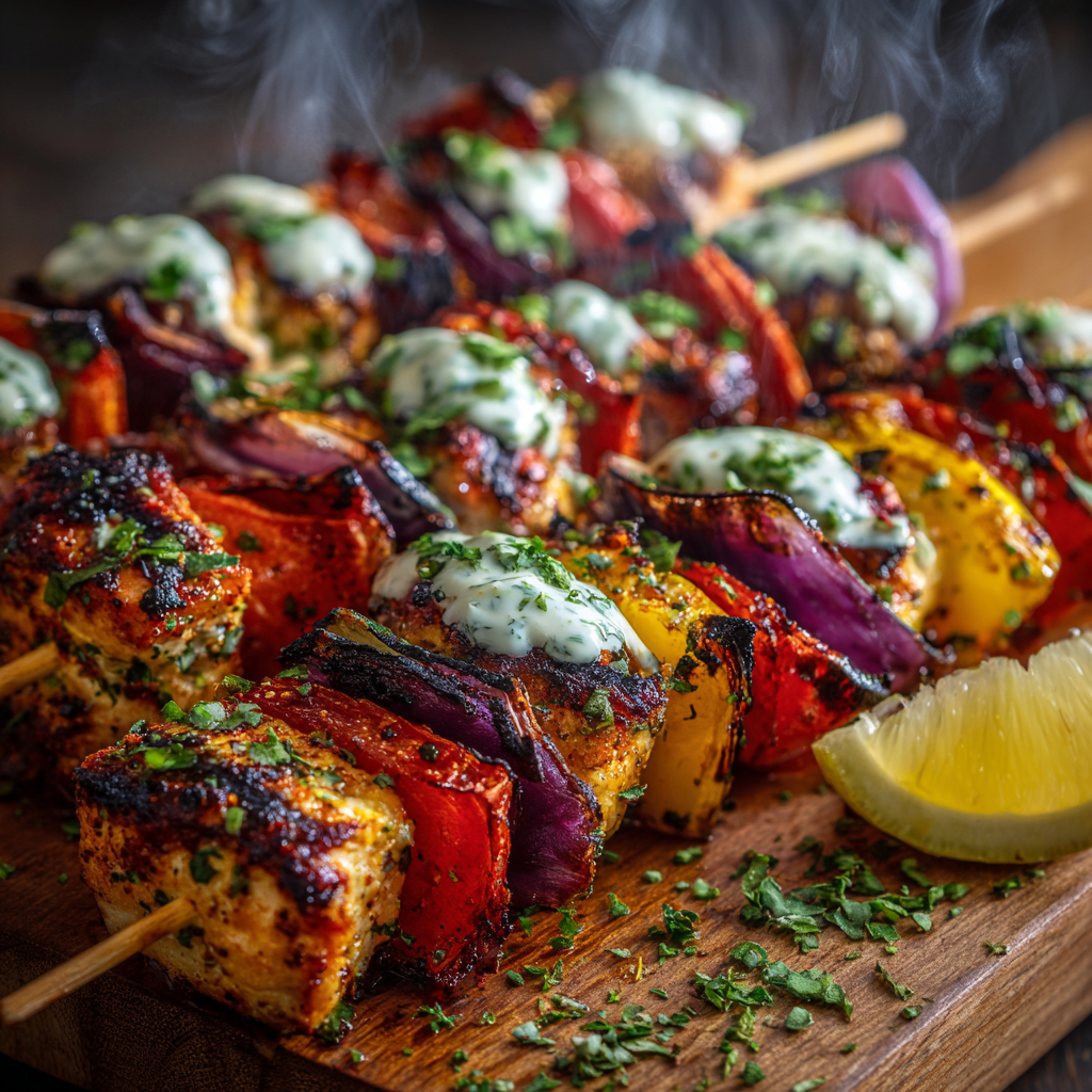 Grilled Chicken Souvlaki** Recipe - Recipe Image