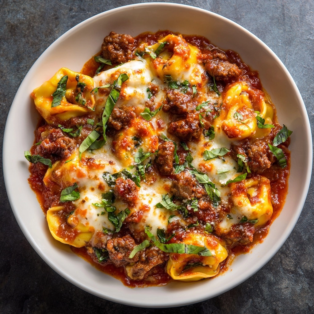Meat Lovers Pizza Tortellini Recipe - Recipe Image
