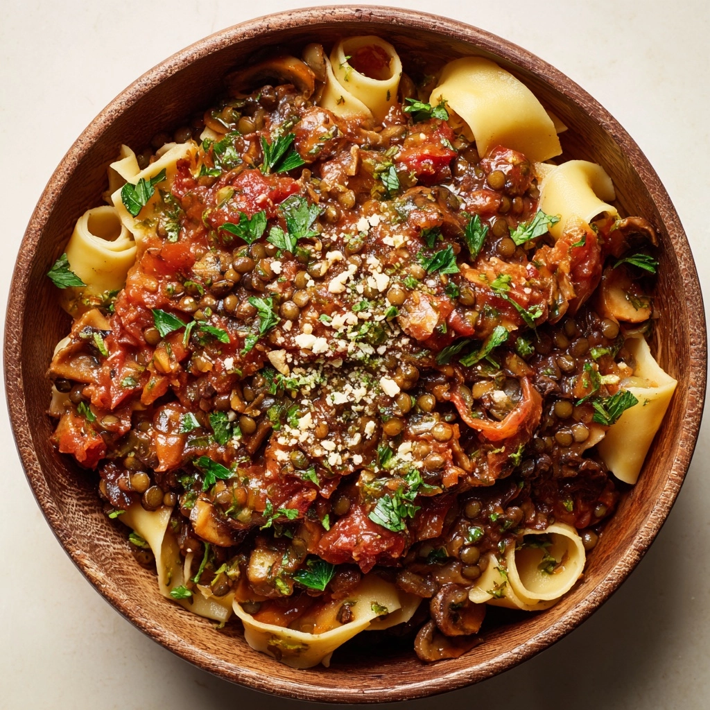 Lentil and Mushroom Bolognese Recipe