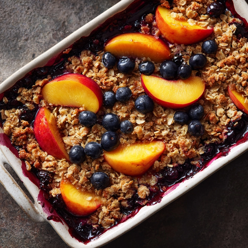 Peach Blueberry Crisp Recipe - Recipe Image