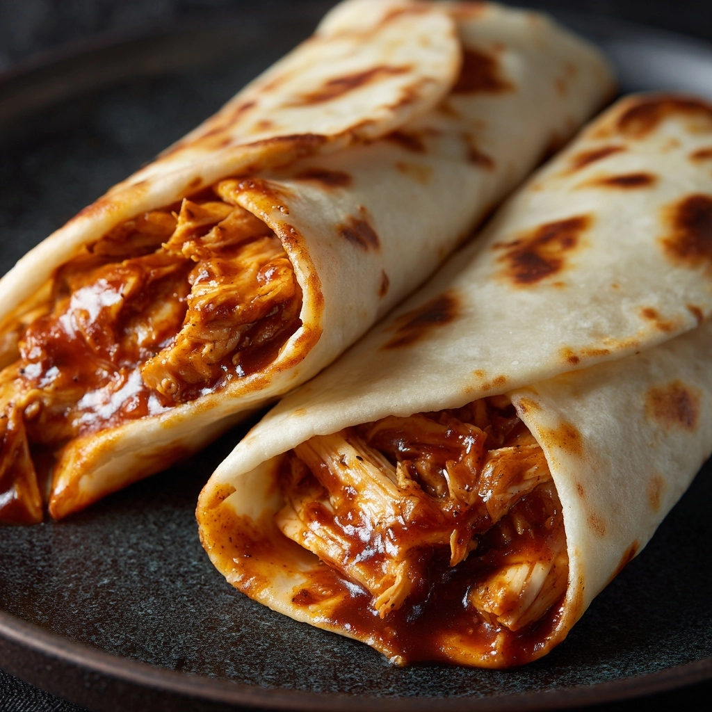Crispy BBQ Chicken Wraps Recipe - Recipe Image