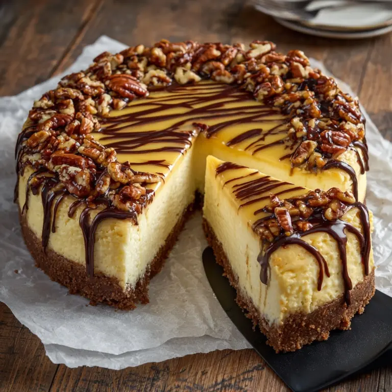 Keto Turtle Cheesecake Recipe