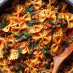 Tomato Spinach Sausage Pasta Recipe