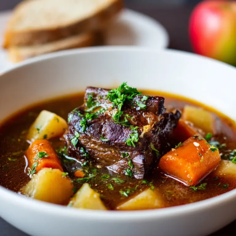 Apple Carrot Beef Rib Soup Recipe