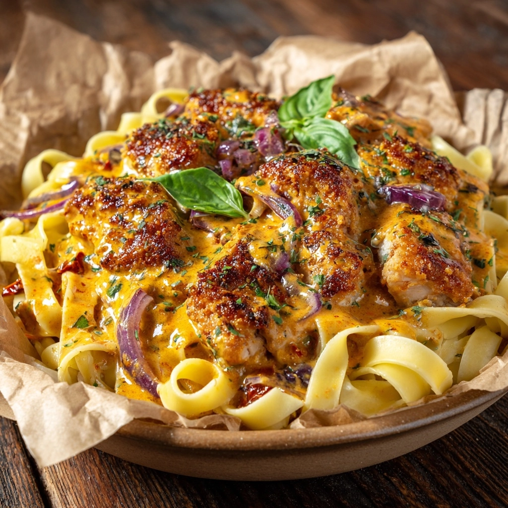 Creamy Tomato and Lobster Pasta Recipe - Recipe Image