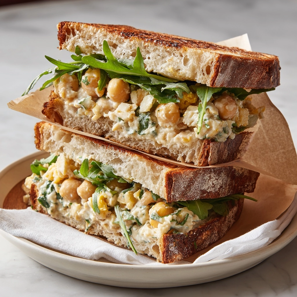 Blistered Shishito Pepper Chickpea Salad Sandwich Recipe - Recipe Image