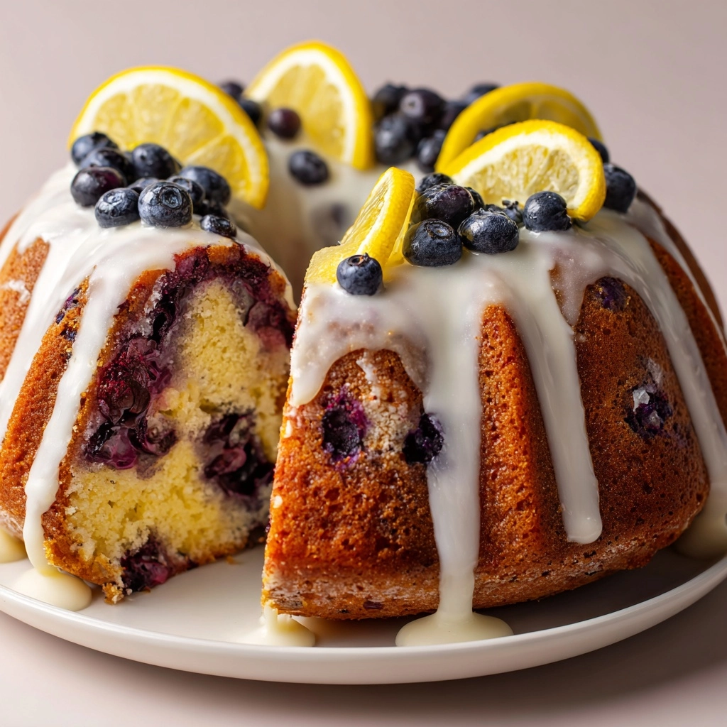 Lemon Blueberry Bundt Cake Recipe - Recipe Image
