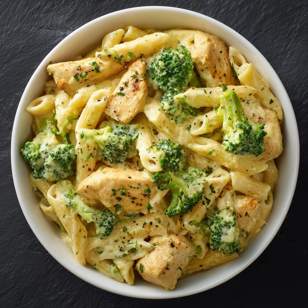Creamy Broccoli and Chicken Penne Recipe - Recipe Image