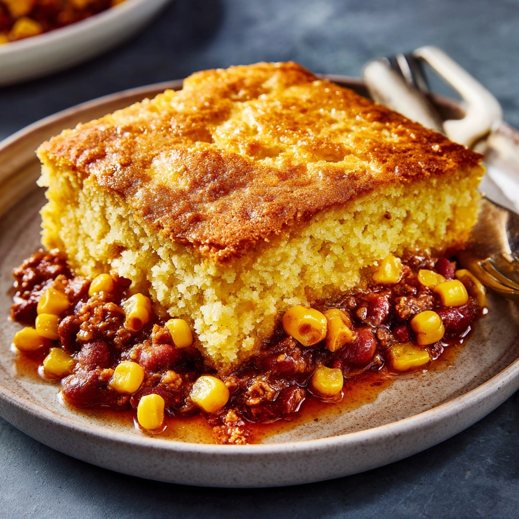 Easy Cowboy Cornbread Casserole Recipe - Recipe Image