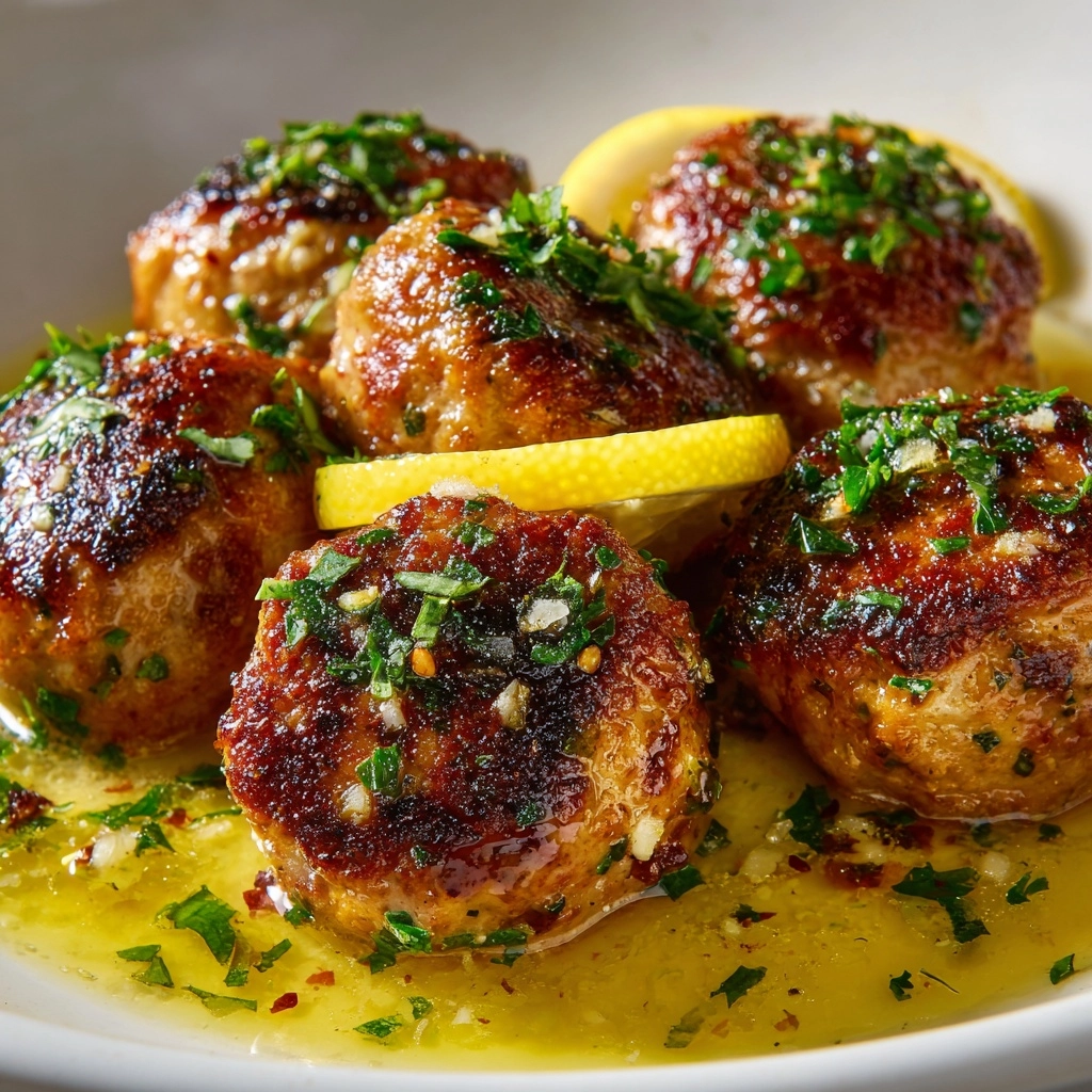 Lemon Pepper Chicken Meatballs Recipe - Recipe Image