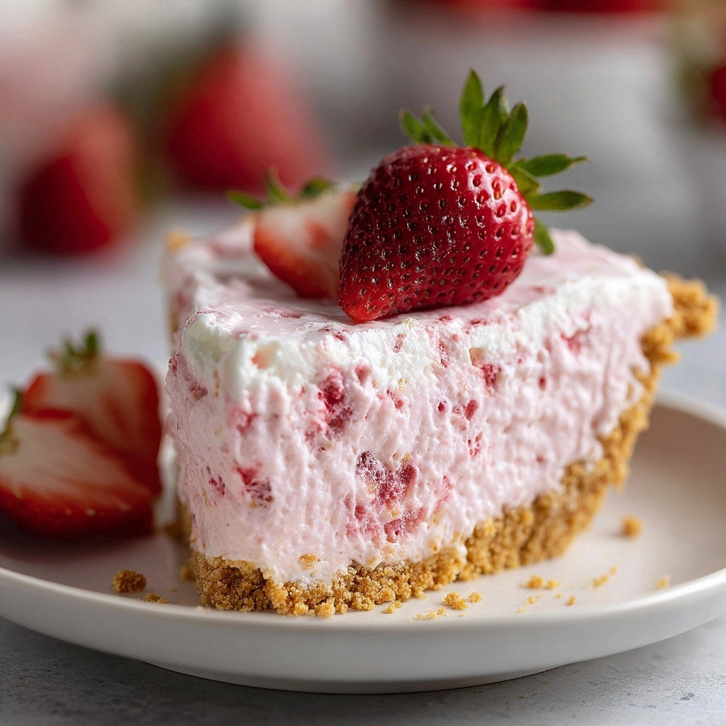 Frozen Strawberry Cream Pie Recipe - Recipe Image