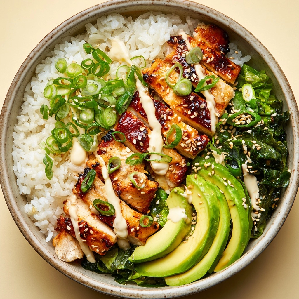 Sticky Chicken Rice Bowls Recipe