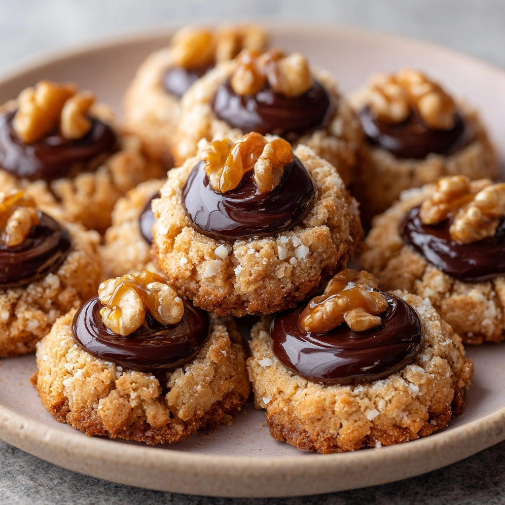 Chocolate Hazelnut Thumbprint Cookies Recipe - Recipe Image