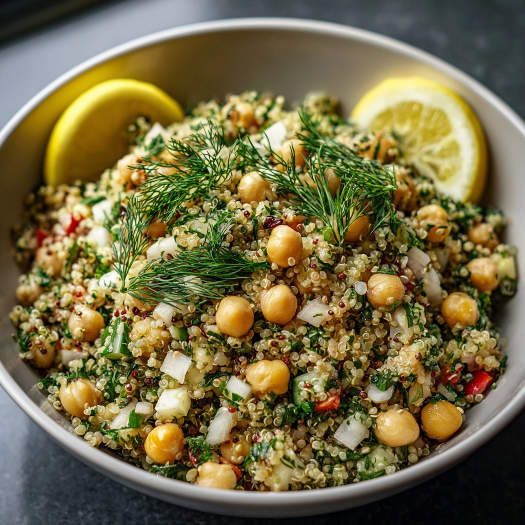 Lemon Herb Quinoa with Chickpeas Recipe - Recipe Image