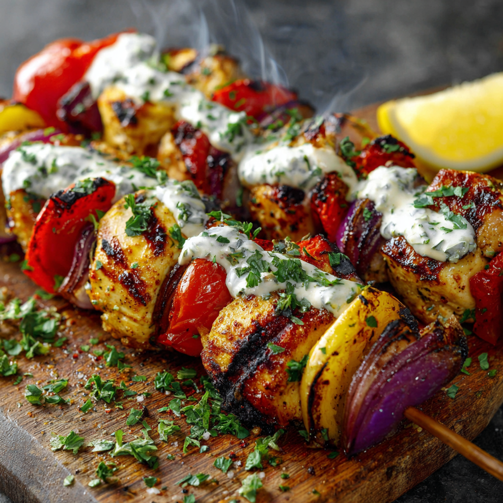 Grilled Chicken Souvlaki** Recipe - Recipe Image