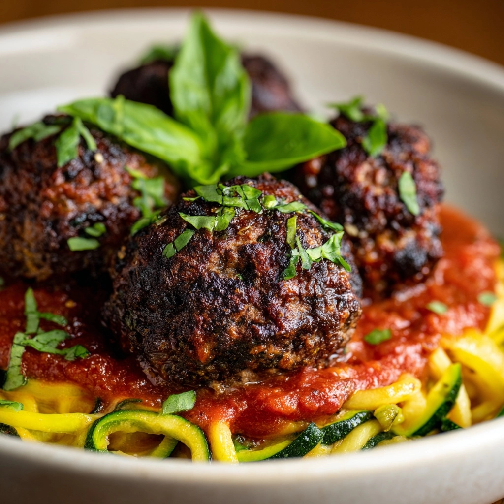 Zucchini Meatballs with Ground Beef Recipe - Recipe Image