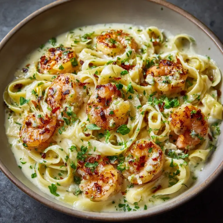 Creamy Tuscan Shrimp Linguine Recipe