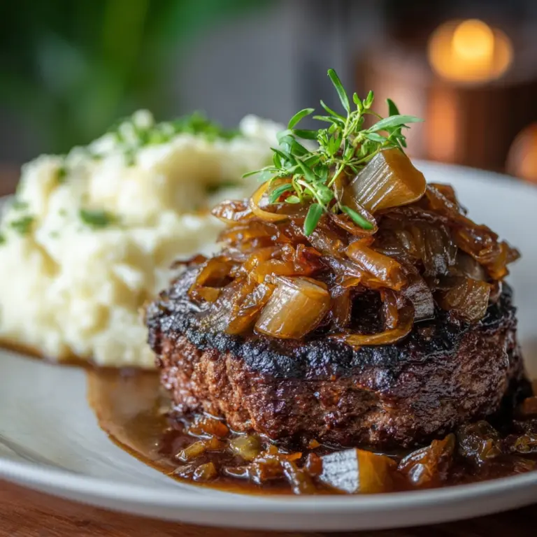 Salisbury Steak with Onion Gravy Recipe