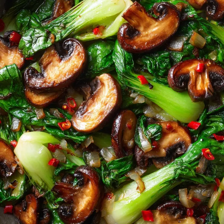 Bok Choy and Mushroom Stir-Fry Recipe