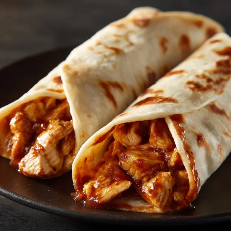 Crispy BBQ Chicken Wraps Recipe