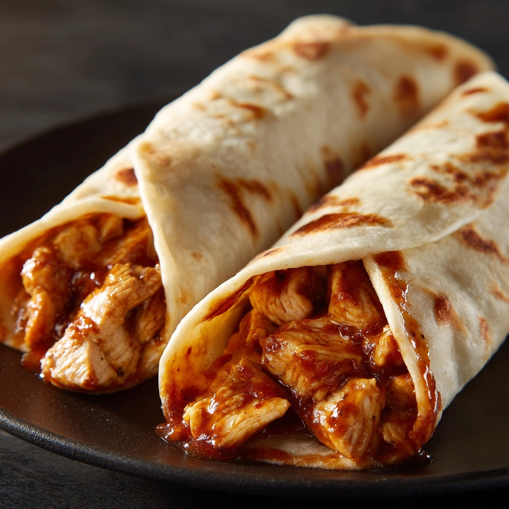 Crispy BBQ Chicken Wraps Recipe - Recipe Image