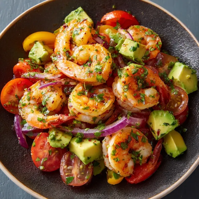 Zesty Lime Shrimp and Avocado Salad Recipe