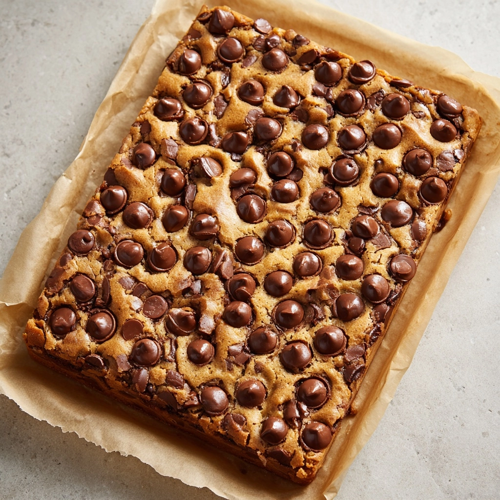 Peanut Butter Chocolate Chip Cookie Bars Recipe - Recipe Image