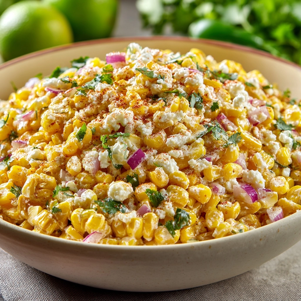 Easy Mexican Street Corn Salad Recipe - Recipe Image