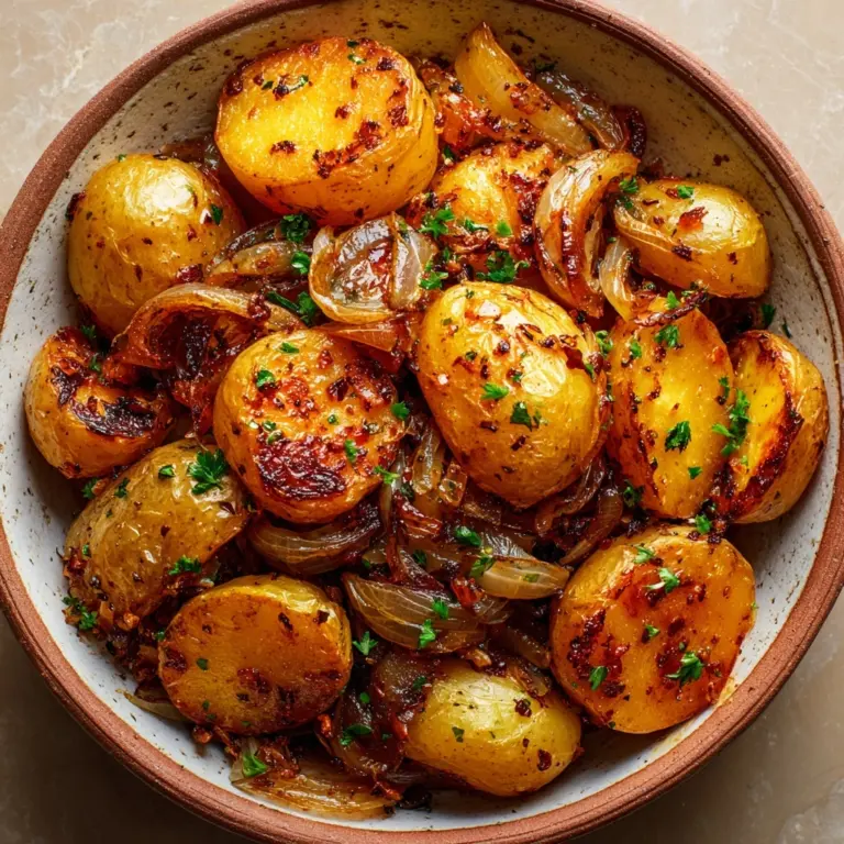 Oven Fried Potatoes & Onions Recipe