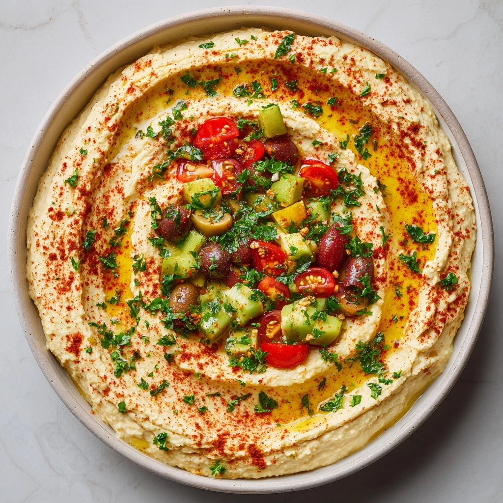 Loaded Hummus Dip Recipe - Recipe Image