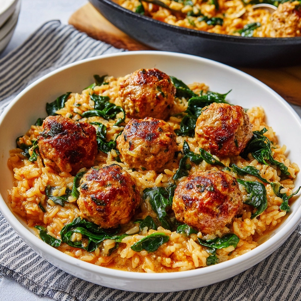 Chicken Meatballs with Risoni in Creamy Tomato Sauce Recipe - Recipe Image