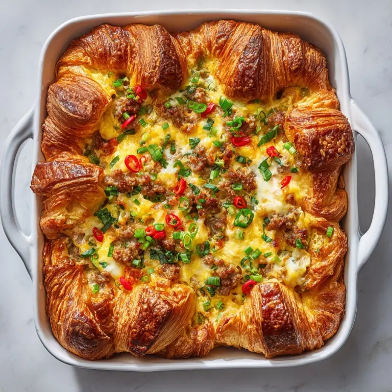 Croissant Breakfast Casserole Recipe