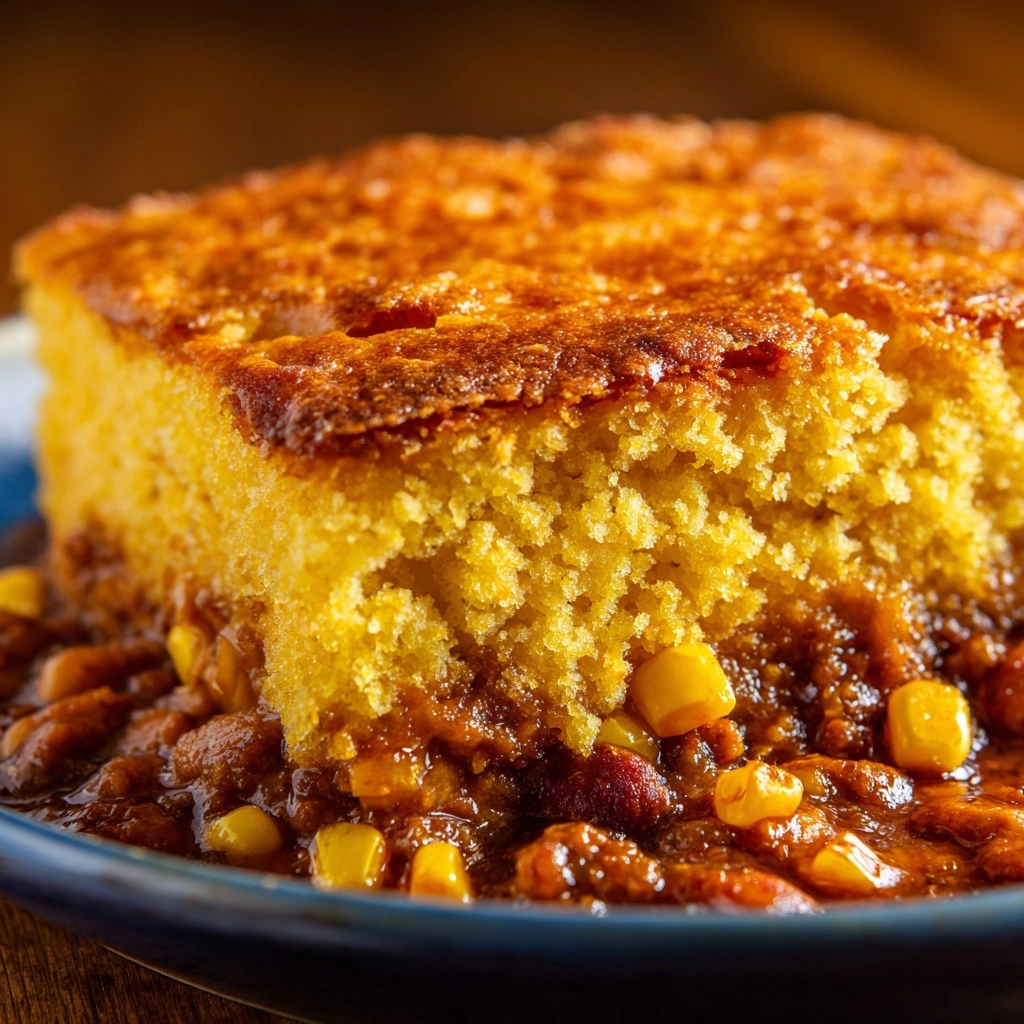 Easy Cowboy Cornbread Casserole Recipe - Recipe Image