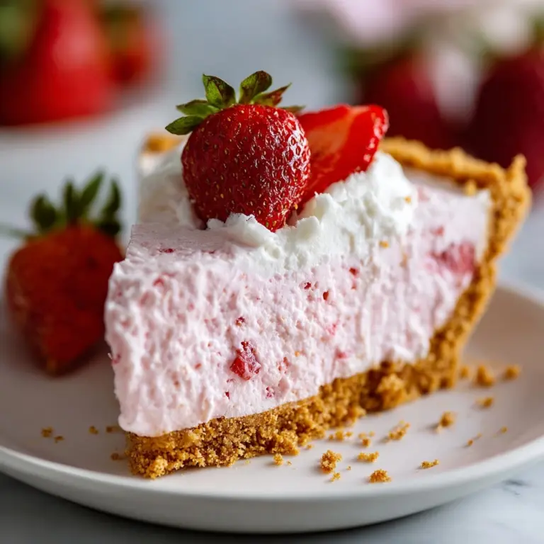 Frozen Strawberry Cream Pie Recipe