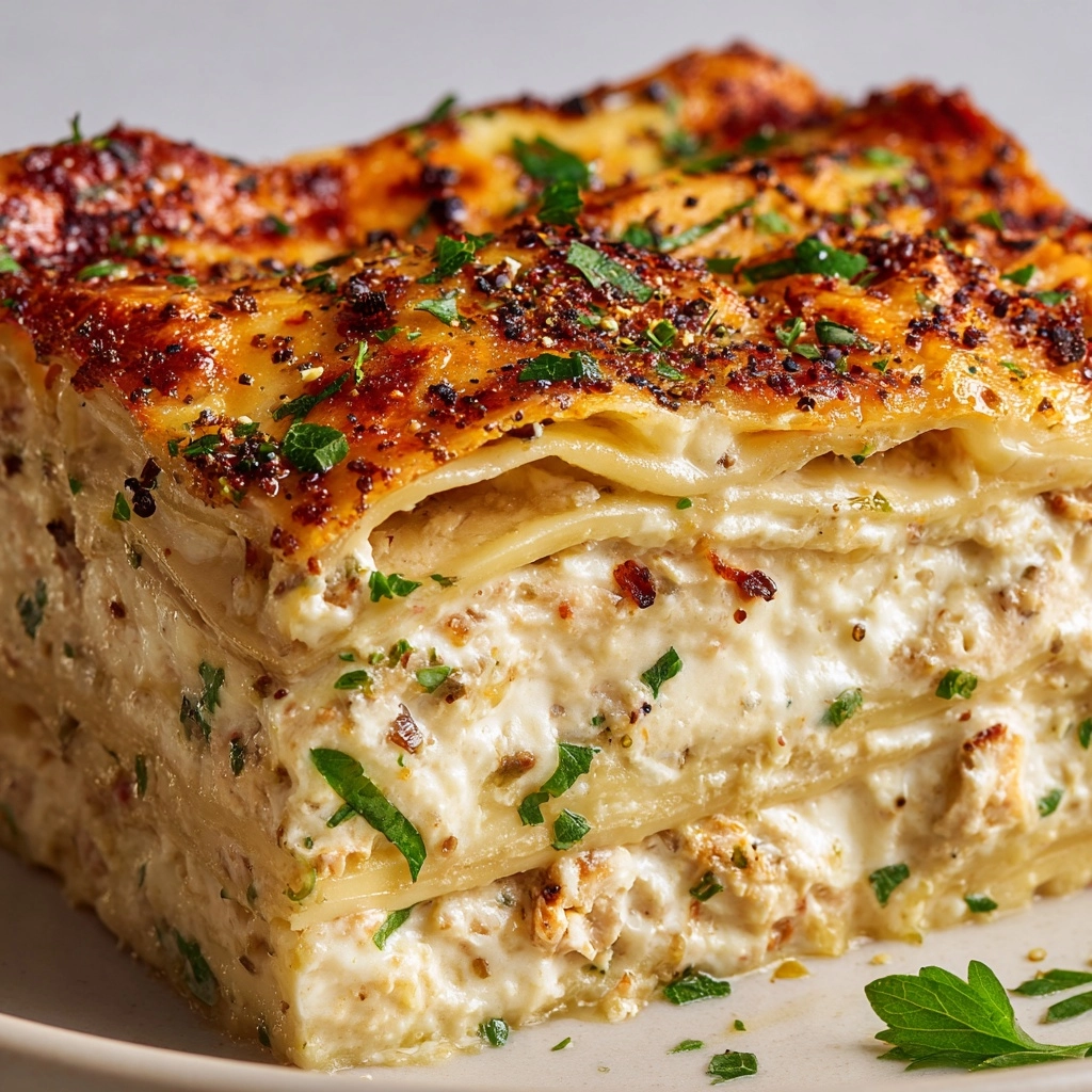 Creamy Chicken Lasagna Recipe - Recipe Image