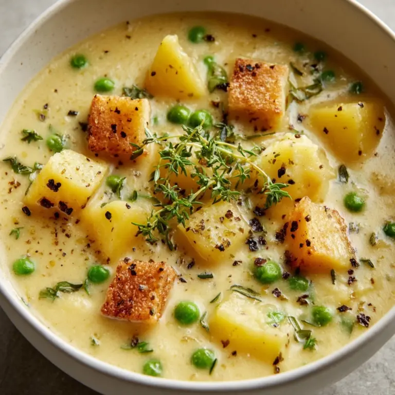 Creamy Potato and Pea Chowder Recipe