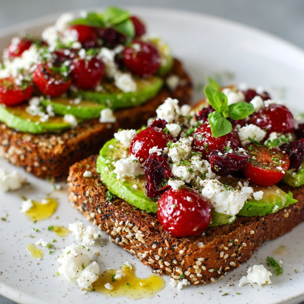 Avocado Feta Toast Recipe - Recipe Image