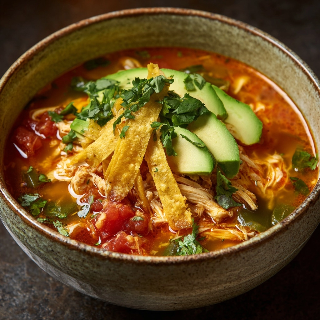 The Best Poblano Chicken Tortilla Soup From Scratch Recipe - Recipe Image