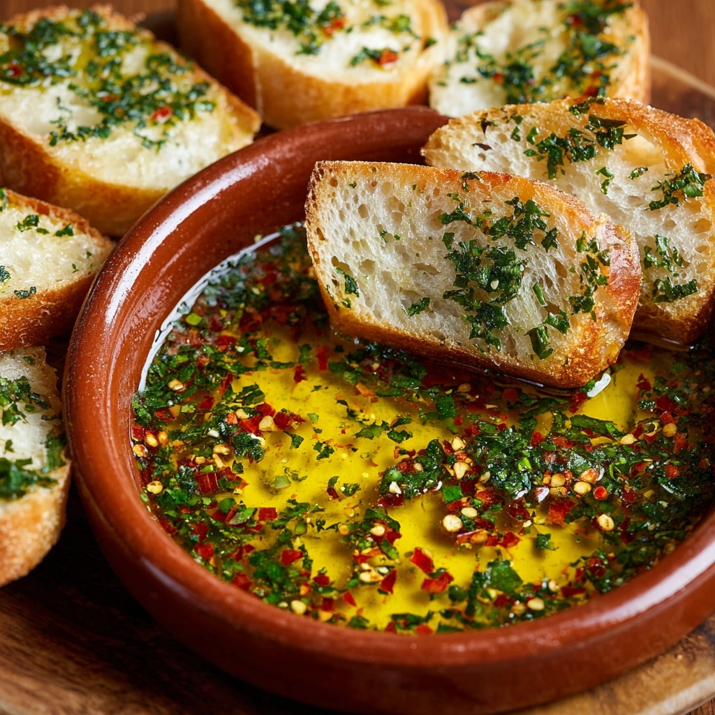Olive Oil Dip with Warm Bread Recipe