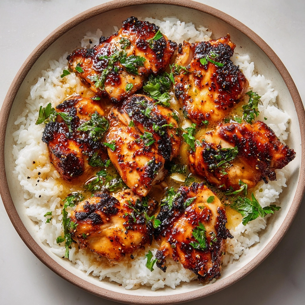 Chicken Scampi with Garlic Parmesan Rice Recipe - Recipe Image