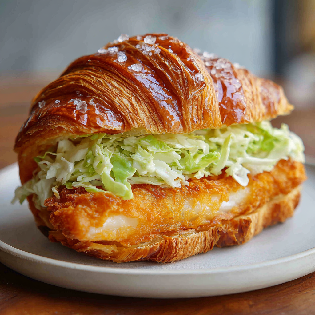 Chicken Caesar Croissant Recipe - Recipe Image