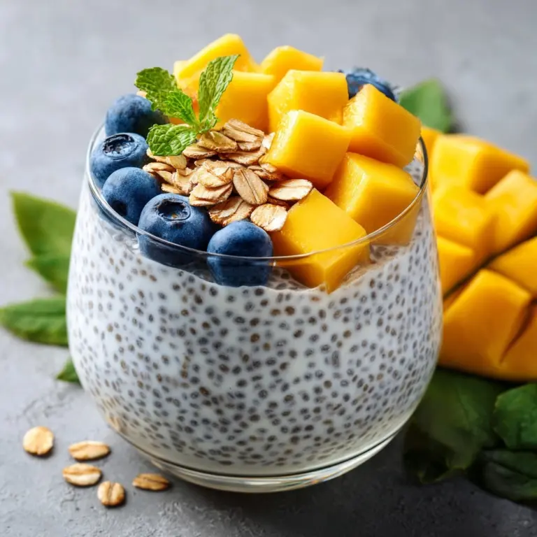 Coconut Chia Seed Pudding with Tropical Fruit Recipe
