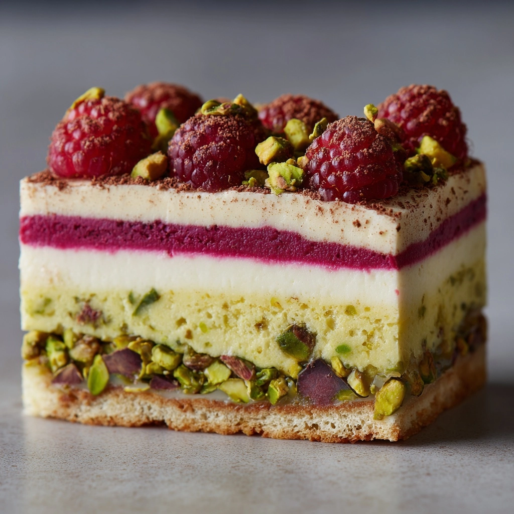 White Chocolate Raspberry Pistachio Tiramisu Recipe - Recipe Image